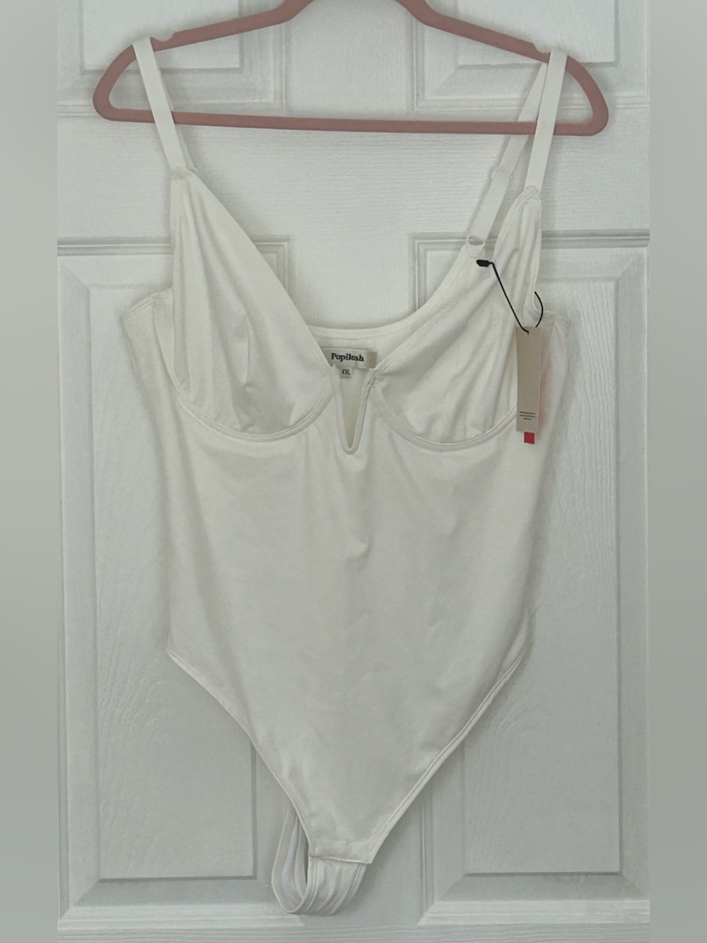 Popilush Tummy Control Deep V Corset Bodysuit - NWT